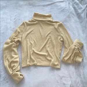 UO ribbed mustard sweater